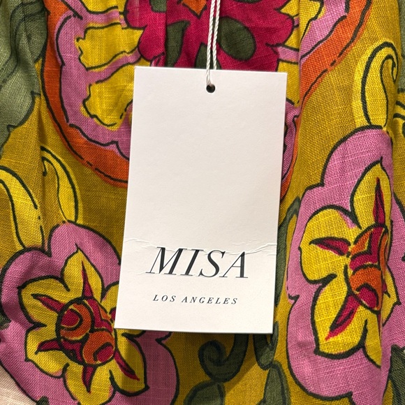 Misa Los Angeles Floral Mini Dress - Pink and Yellow - NWT - Picture 5 of 8